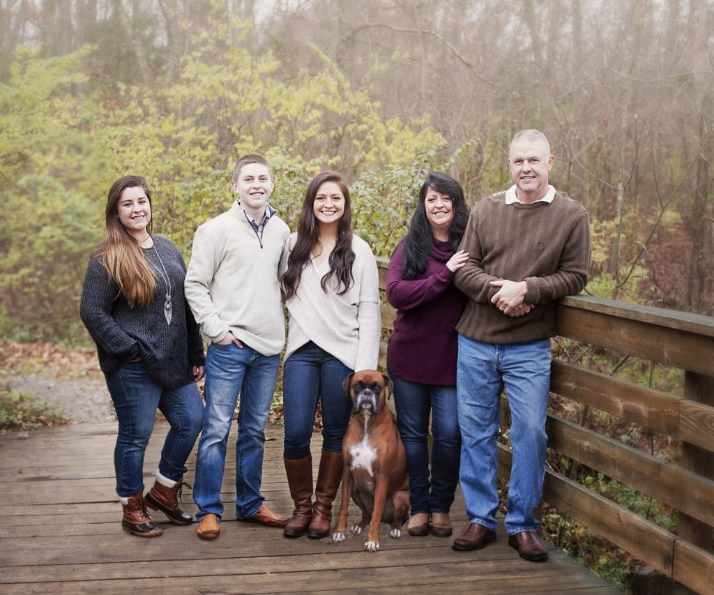 mans best friend family photo