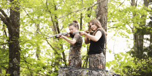 hunting girls portrait