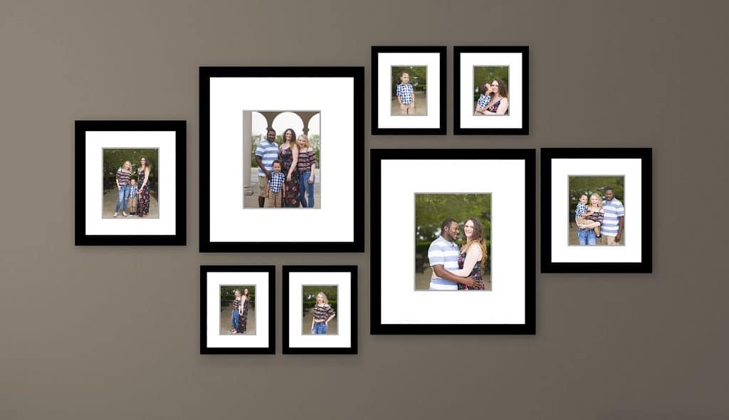 displaying family photos