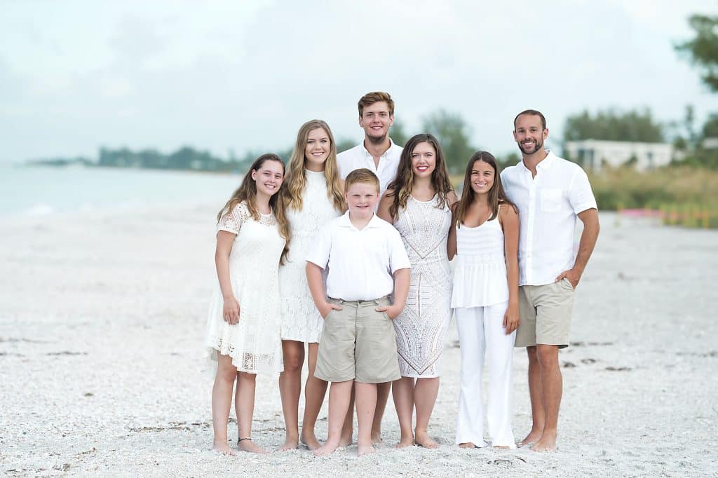 beach family portrait