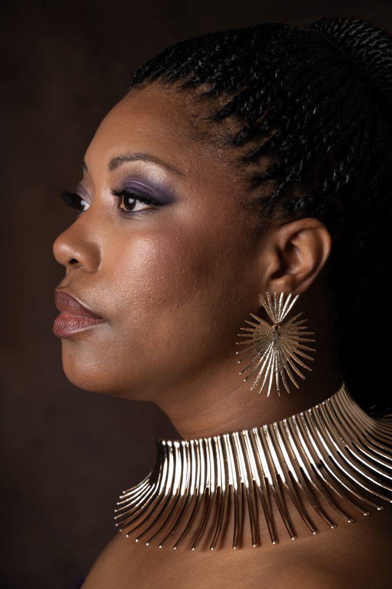 Powerful portrait of a beautiful black woman by Tonya Bolton Photography located in Newport, Kentucky.