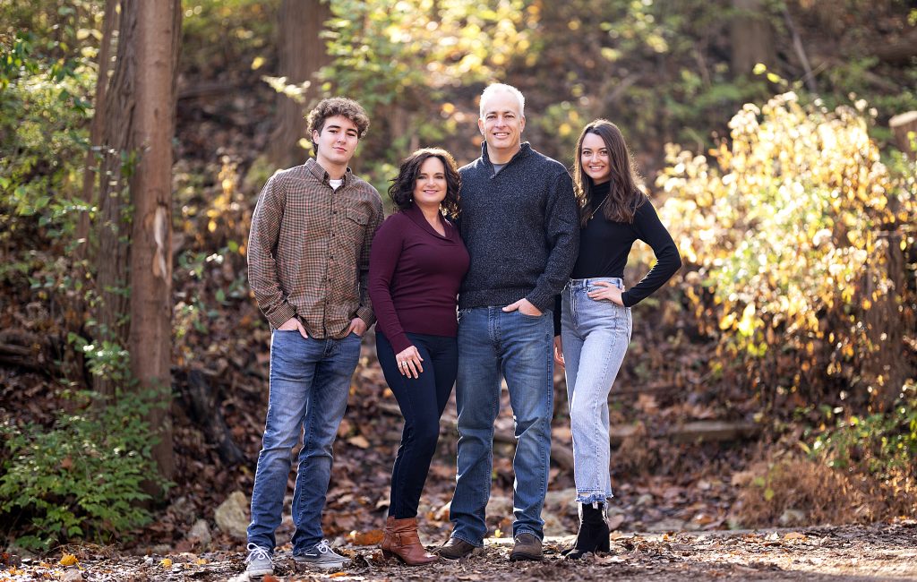 Family portrait taken at Tower Park in Ft. Thomas, Kentucky, by Tonya Bolton Photography.